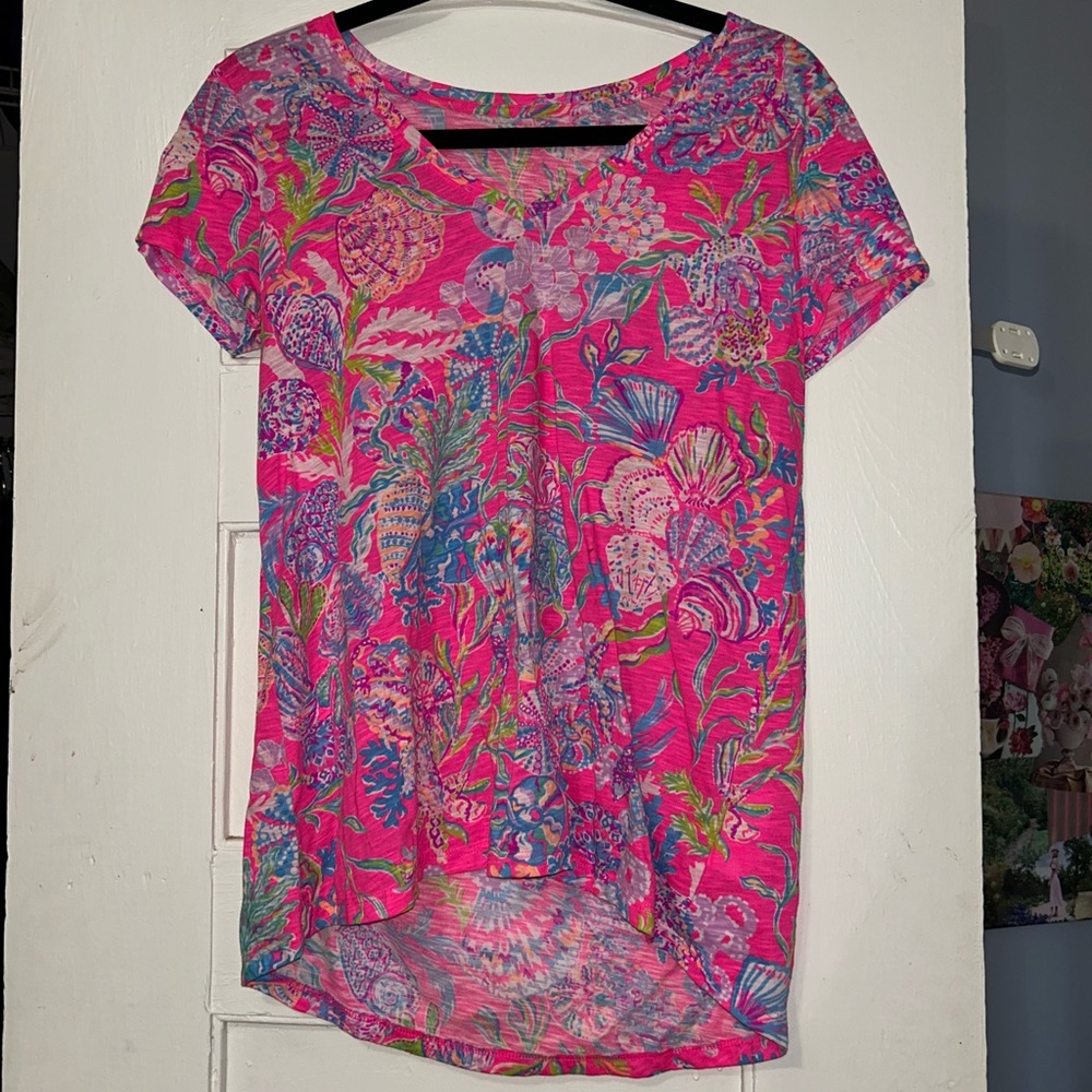 Lilly Pulitzer Etta Scoop Neck Top — XS